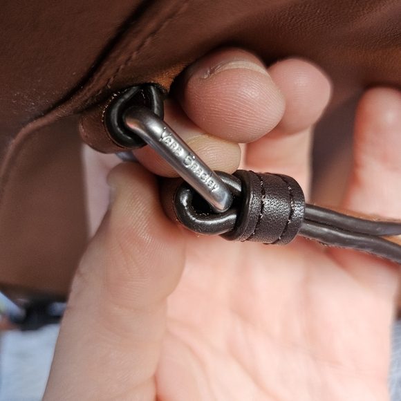 NWOT Vera Bradley Quilted Leather Tote Brown Camel - Picture 6 of 16